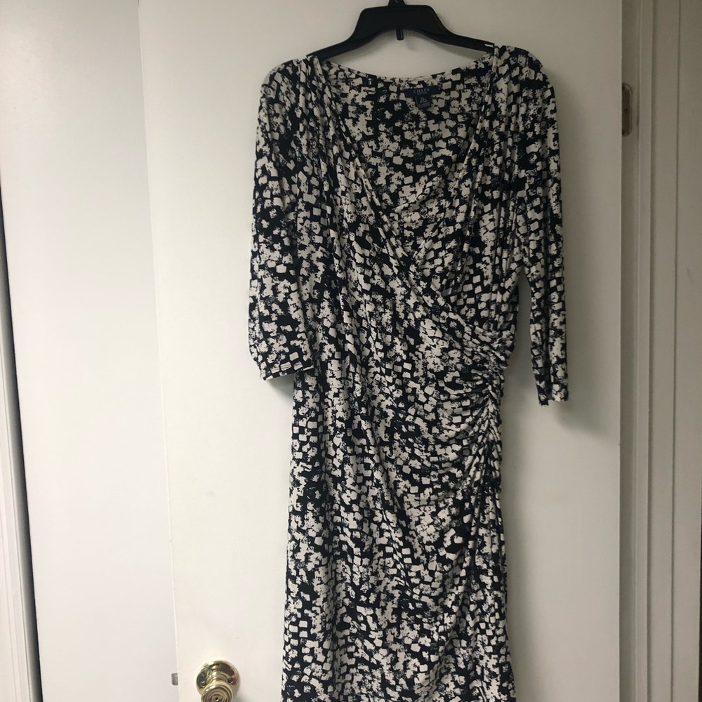 Chaps Dress 3/4 sleeve